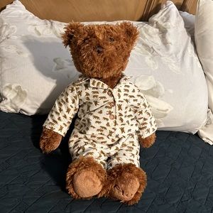 FAO Schwarz Brown Teddy Bear in His Own Bear Pajamas